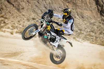 Skyler Howes beim Test mit Husqvarna