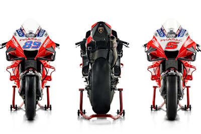 Die Pramac-Ducati-Piloten sitzen auf der aktuellen Desmosedici GP