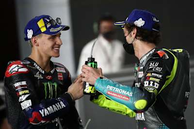 Fabio Quartararo und Valentino Rossi