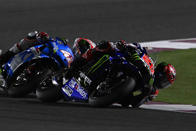 Fabio Quartararo konnte sich am Ende noch an Alex Rins vorbeikämpfen