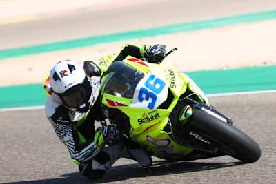 Die Yamaha R6 von DK Motorsport entsprach nicht dem Speed von Thomas Gradinger