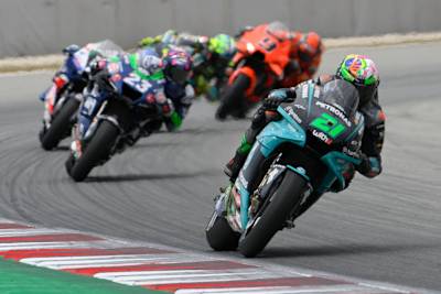 Franco Morbidelli vor Bastianini, Alex Márquez, Rossi und Petrucci