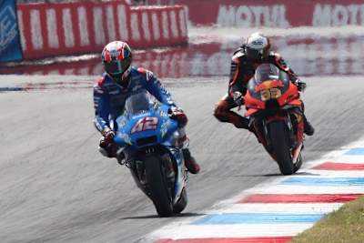 Alex Rins hatte in Assen ein unterhaltsames Rennen mit vielen Überholmanövern