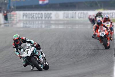 Chaz Davies, hier vor Michael Rinaldi und Alvaro Bautista