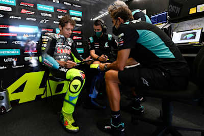 Ein Blick in die Petronas-Box von Valentino Rossi