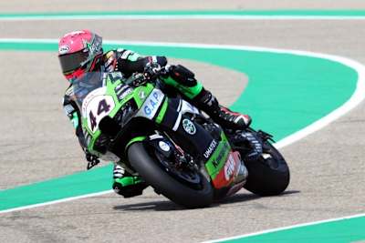 Lucas Mahias auf seiner ersten Long-Lap-Penalty