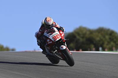 Takaaki Nakagami auf der Achterbahnstrecke in Portimao