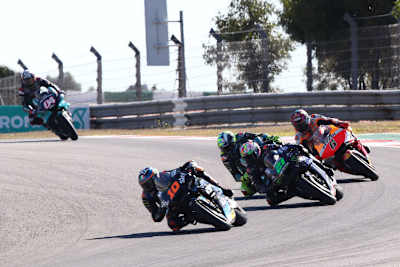 Luca Marini beendete das Rennen knapp vor Bruder Valentino Rossi