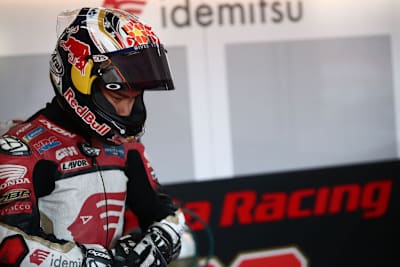 Takaaki Nakagami kämpft mit den Tücken der Honda