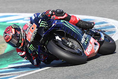 Fabio Quartararo beim Test in Jerez