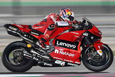 Jack Miller auf der neuen Ducati GP22 mit Front-Device