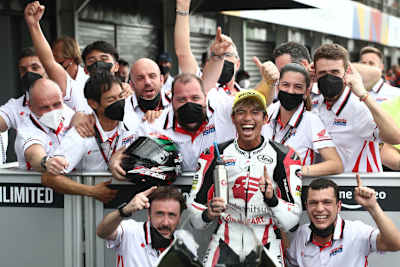 Das Honda Team Asia und Somkiat Chantra hatten Grund zur Freude