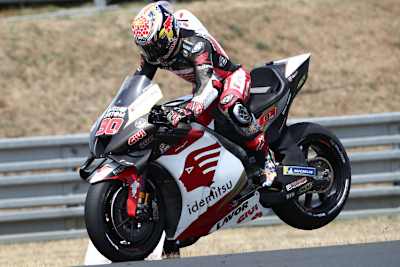 Taka Nakagami startet das Rennen von Platz 12