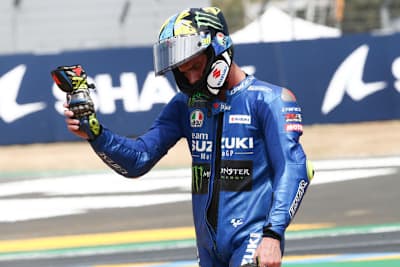 Nach 13 Runden war das Rennen gelaufen: Joan Mir schied nach Sturz aus 