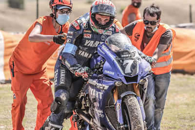 Sturz von YART Yamaha 