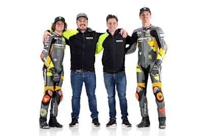 Marco Bezzecchi, Uccio Salucci, Pablo Nieto und Luca Marini