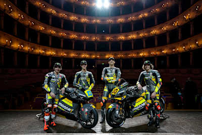 Antonelli und Vietti mit ihrem Kalex-Bike (links), Marini und Bezzecchi mit der Ducati