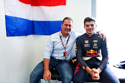 Jos und Max Verstappen 2021 in Abu Dhabi