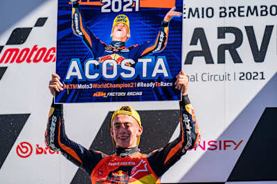 Pedro Acosta steuerte in seiner ersten WM-Saison schon fünf Moto3-Siege bei