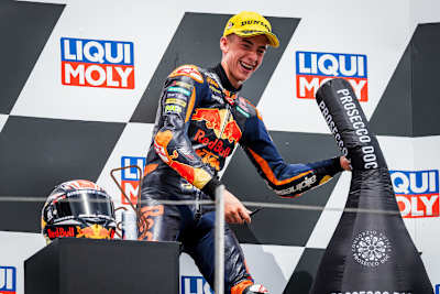 Pedro Acosta feierte auf dem Sachsenring bereits seinen vierten GP-Sieg