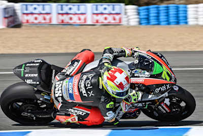 Dominique Aegerter auf der Energica Ego Corsa in Jerez