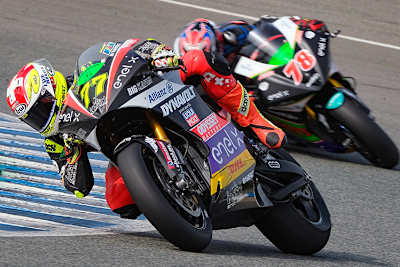 Dominique Aegerter in Jerez beim aktuellen MotoE-Test