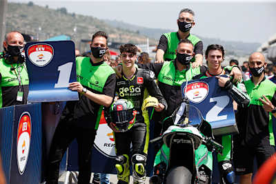 Fermin Aldeguer aus dem Boscoscuro Talent-Team in der Moto2-EM