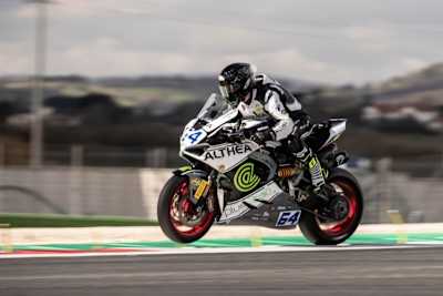 Althea Ducati testete zwei Tage in Vallunga