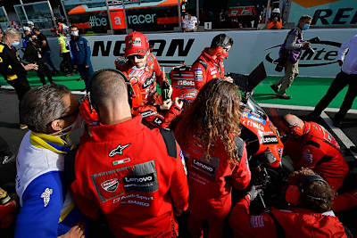 Pecco Bagnaia auf seinem Startplatz beim zweiten Misano-GP