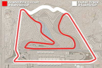 Das äussere Bahrain-Layout fällt deutlich kürzer aus