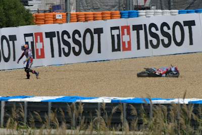 Enea Bastianini im Kiesbett von Kurve 8