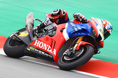 Honda-Werksfahrer Alvaro Bautista (li.)