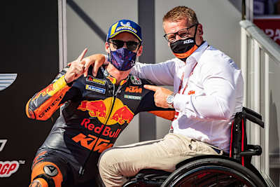 Pol Espargaró mit Pit Beirer