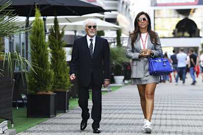 Bernie Ecclestone und Fabiana Flosi sind nur noch selten im Fahrerlager der Formel 1 anzutreffen