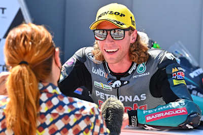 Pole-Setter Darryn Binder im Parc Fermé