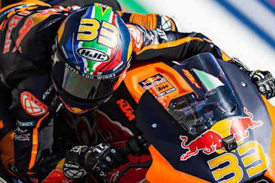 Brad Binder auf der KTM RC16 in Austin