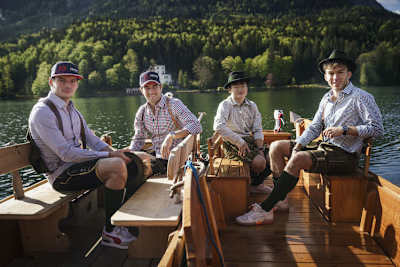 Max Verstappen, Sergio Perez, Yuki Tsunoda und Pierre Gasly lernten die Steiermark kennen