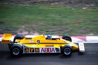 Slim Borgudd im ATS mit Abba-Schriftzug