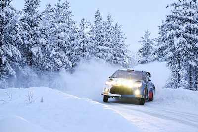 Valtteri Bottas bei der Rallye Arctic