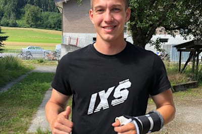 Trotz der Verletzung gibt sich Marcel Brenner positiv