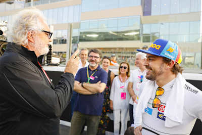 Flavio Briatore und Fernando Alonso in Abu Dhabi 2018