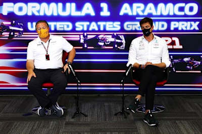 Zak Brown und Toto Wolff