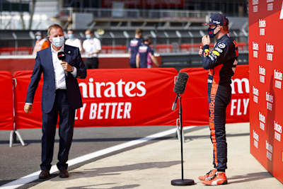 Martin Brundle und Max Verstappen