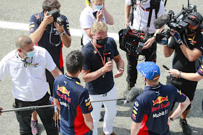 David Coulthard in Monza 2020 mit Max Verstappen