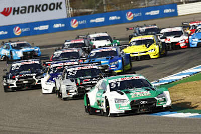 In Hockenheim traten die Turboautos ein letztes Mal auf