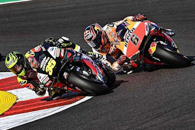 Crutchlow vor Bradl beim Portimão-GP 2020: Am Ende war Bradl bester Honda-Pilot