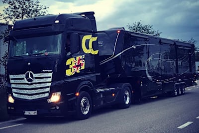 Das Motorhome von Cal Crutchlow kommt ebenfalls von Sannen in Belgien