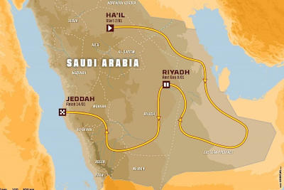 Die Route der 44. Rallye Dakar 2022