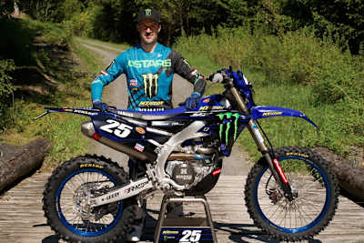 Clement Desalle mit seiner neuen Yamaha-Enduro