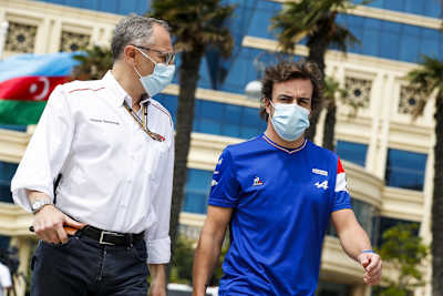 Stefano Domenicali und Fernando Alonso